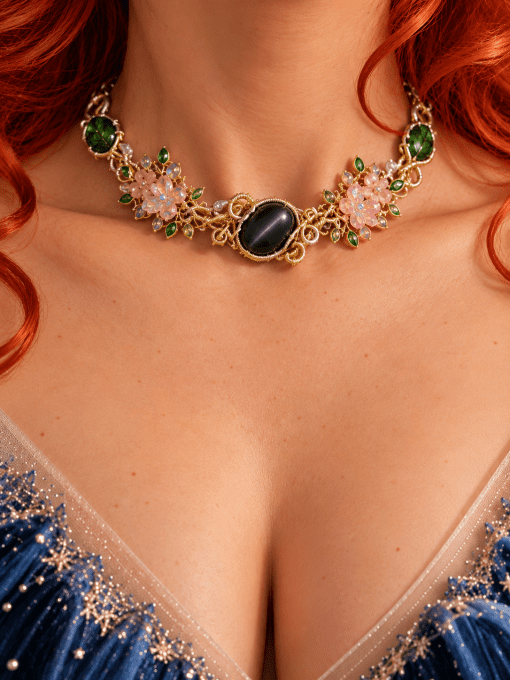 Collier Oeil de chat -chrysoberyl ✨protection et sérénité