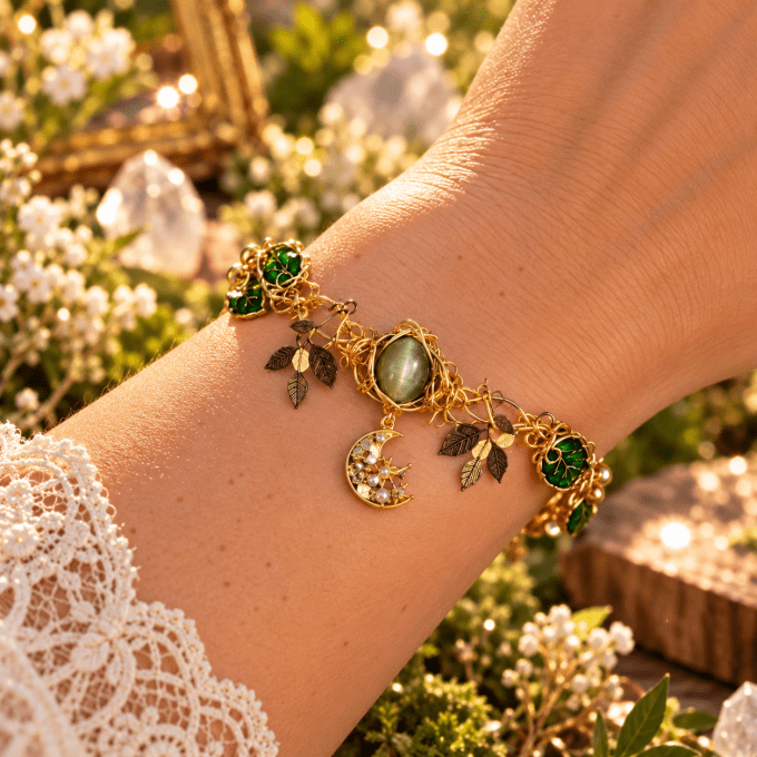 Collier Gaia chrysoberyl Oeil de chat – Protection Apaisement Émotionnel 