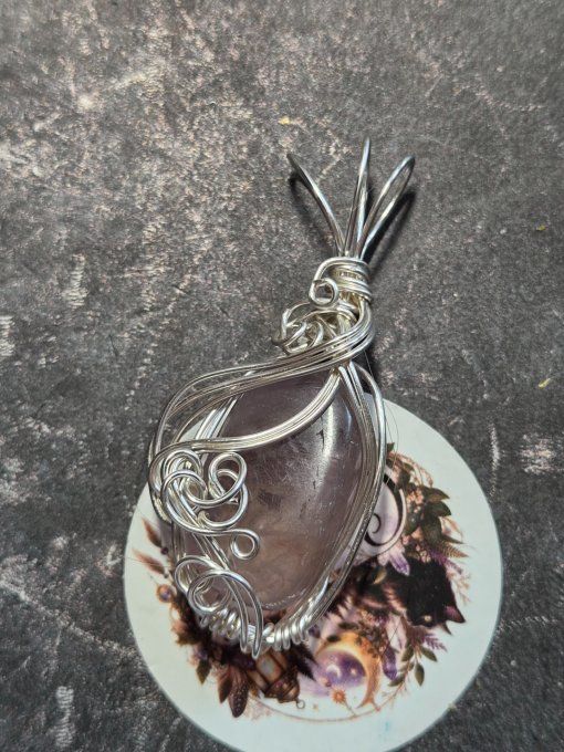 Pendentif  Amétrine  Large -Pierre de de Créativité & Abondance ✨ 