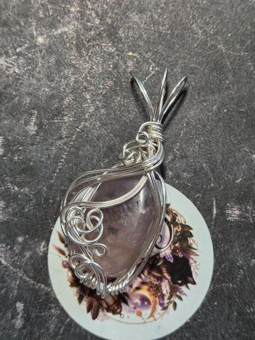 Pendentif  Amétrine  Large -Pierre de de Créativité & Abondance ✨ 