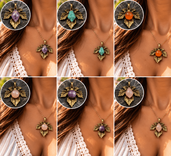 Choisis ta feuille d’erable- bijoux automnale 