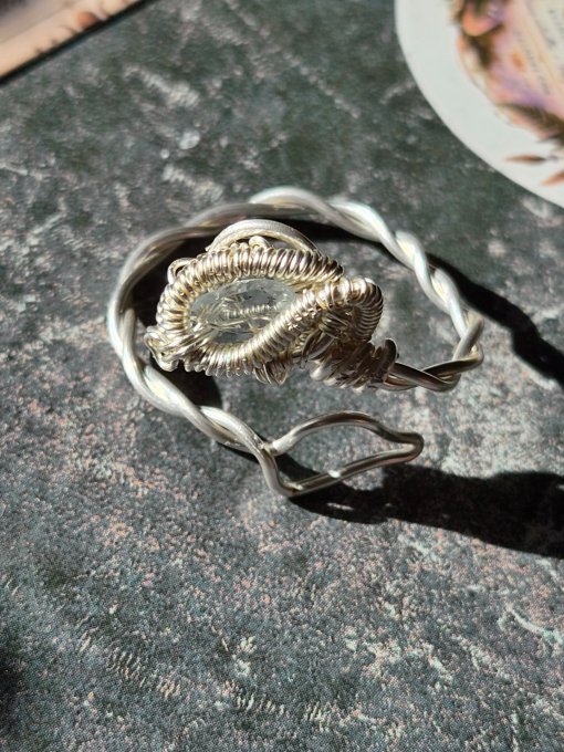 Bague topaze facette poire 6 mm- Galouve