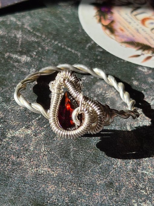 Bague Grenat Rouge de Bohême – Pyrope | Galouve