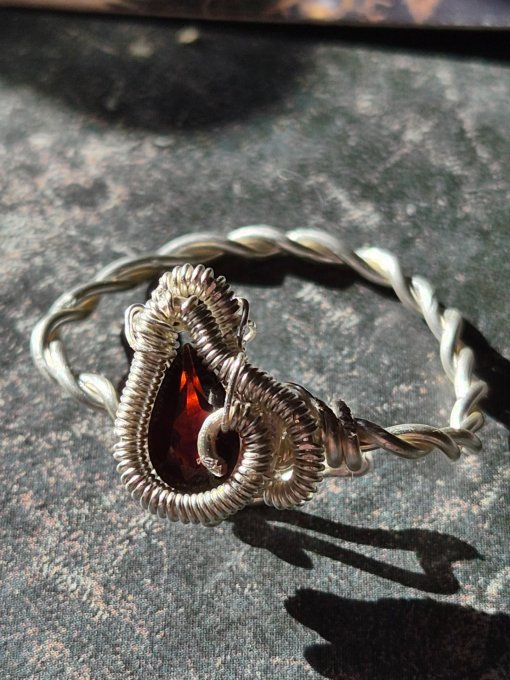 Bague Grenat Rouge de Bohême – Pyrope | Galouve