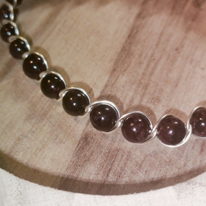 Grenat - 6 mm Bracelet ✨pierre du feminin sacré