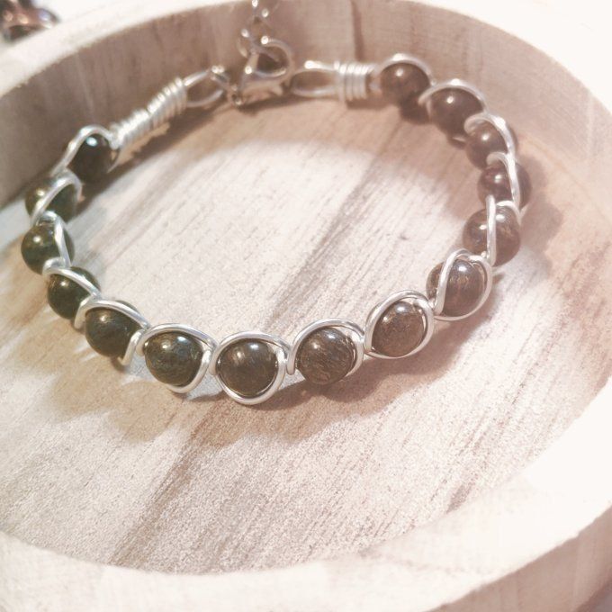  Bronzite - 6 ou 8 mm Bracelet - Pierre de Paix intérieure et de Bien-être ✨