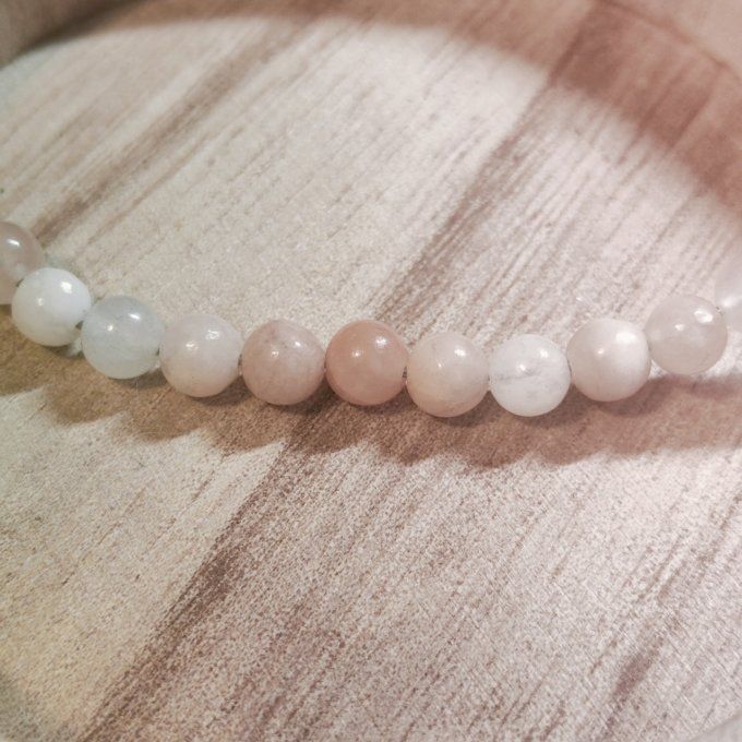 Bracelet aventurine rose-6 ou 8 MM