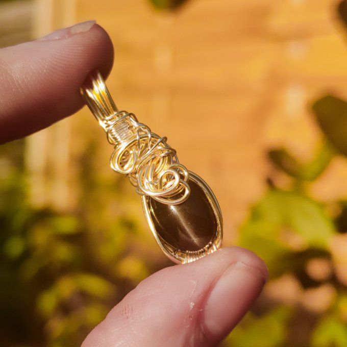 scapolite noire -chrysobéryl wernerite ✨-Pierre de Protection et de Confiance