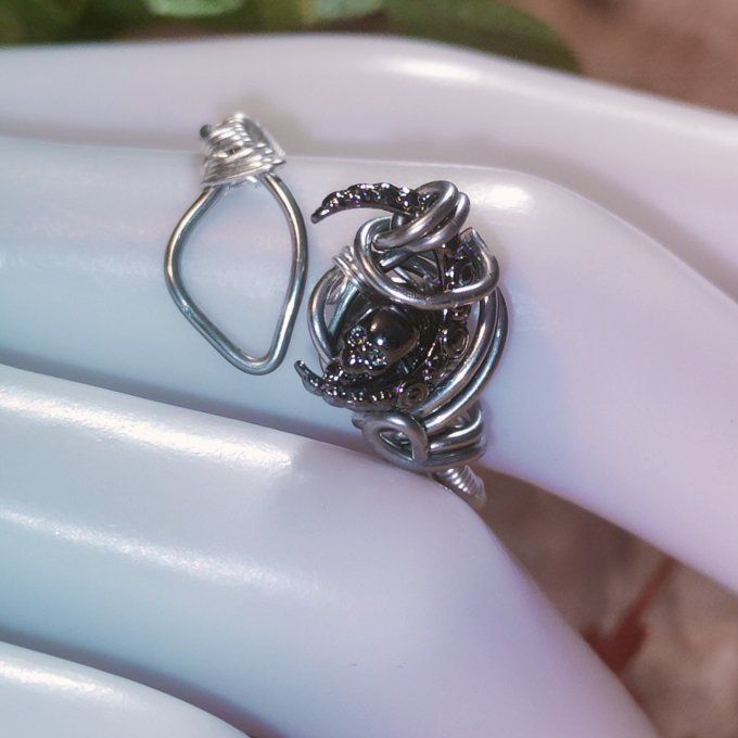  bague ajustable ✨Iolite (Cordierite)  Saphir d'Eau : Pierre de Clarté et de Dévelo