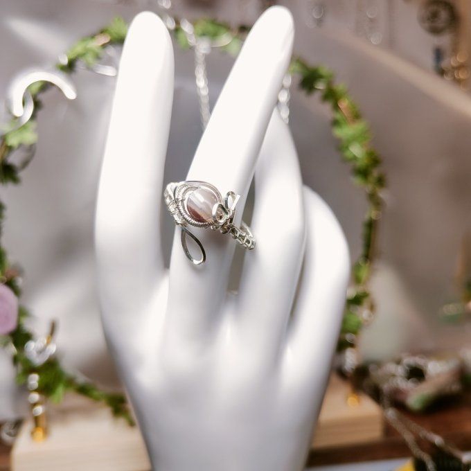 Bague agate boswana