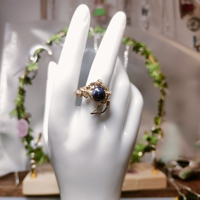 bague charoite ajustable