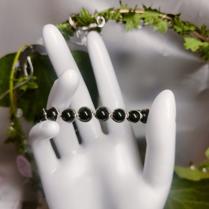  tourmaline  - 6mm ✨Protection et ancrage Energétique ✨Bracelet 