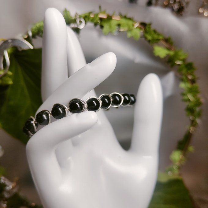  tourmaline  - 6mm ✨Protection et ancrage Energétique ✨Bracelet 
