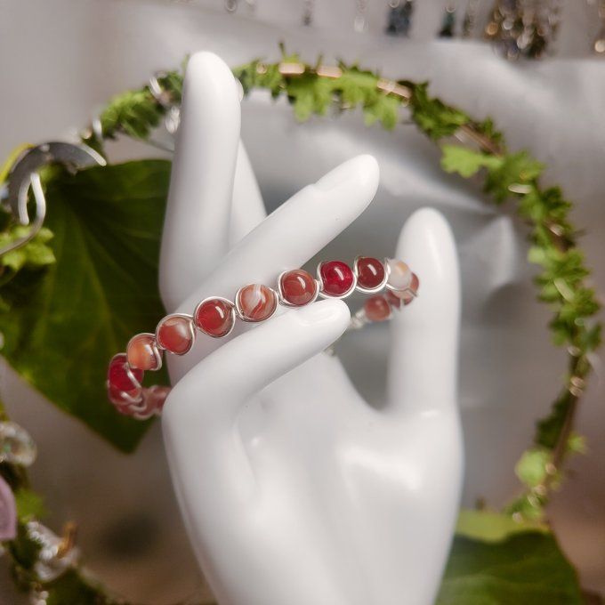 Cornaline  - 6 mm Bracelet ✨pierre de l'energie positive 