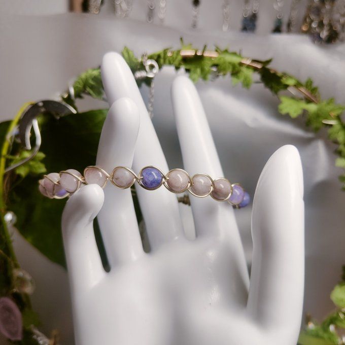 Kunsite  - 6mm Bracelet -✨pierre tendre