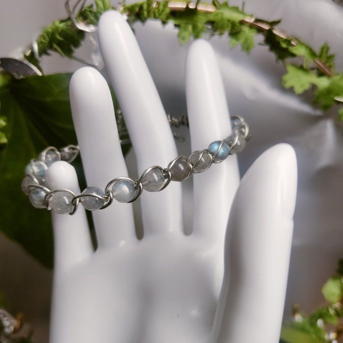 Bracelet Labradorite : protection , empathie , confiance  - Copie