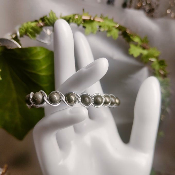 Pyrite - 6mm Bracelet ✨Protection, Énergie et Clarté ✨