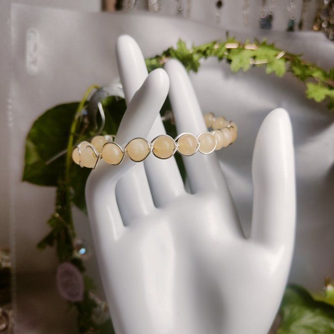 BRACELET CALCITE JAUNE - 6mm