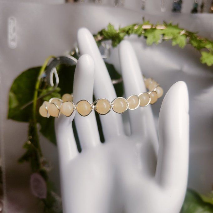 BRACELET CALCITE JAUNE - 6mm