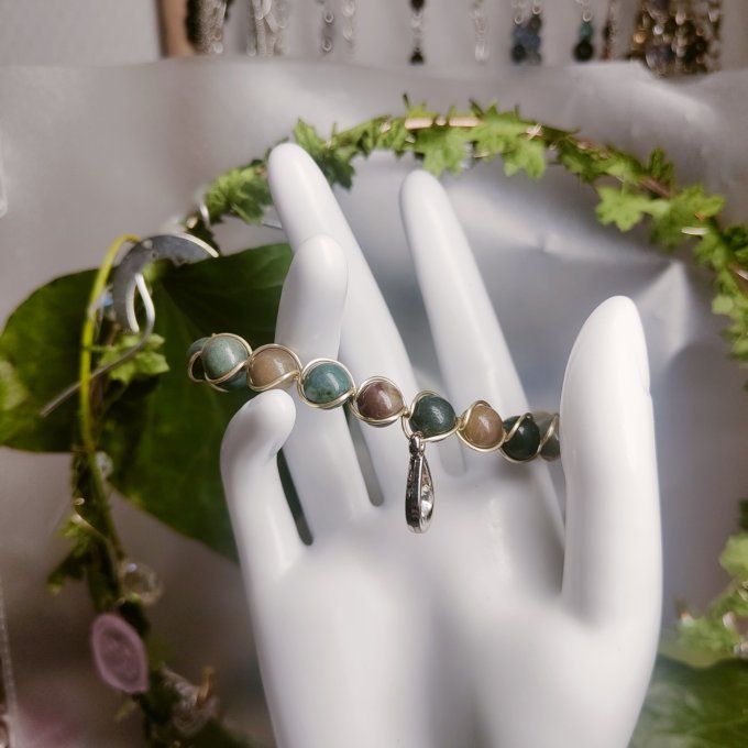 Bracelet chrysocolle - 6/8mm ✨pierre D'Harmonie et d'apaisement ✨