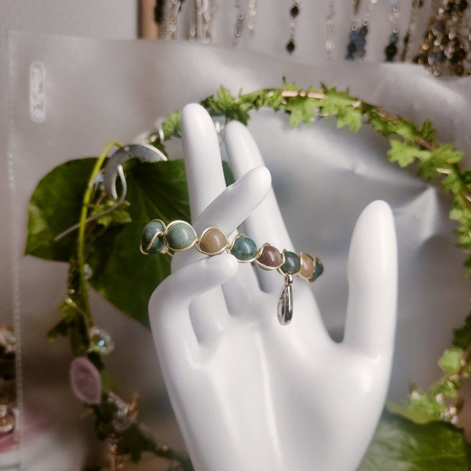 Bracelet chrysocolle - 6/8mm ✨pierre D'Harmonie et d'apaisement ✨