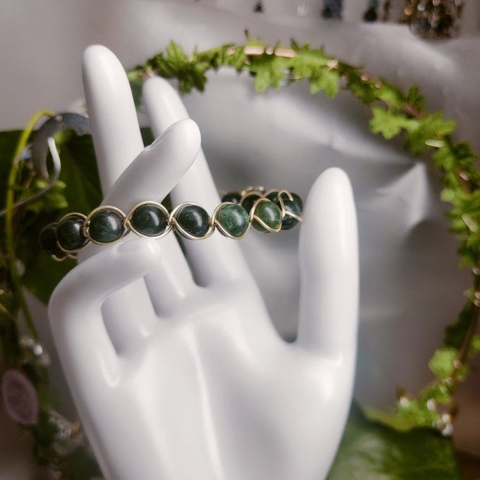 Seraphinite Bracelet - 8 mm libération et éveil ✨