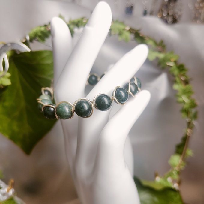 Seraphinite Bracelet - 8 mm libération et éveil ✨