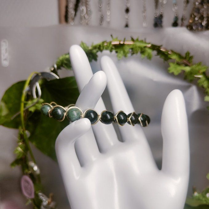 Seraphinite Bracelet - 8 mm libération et éveil ✨