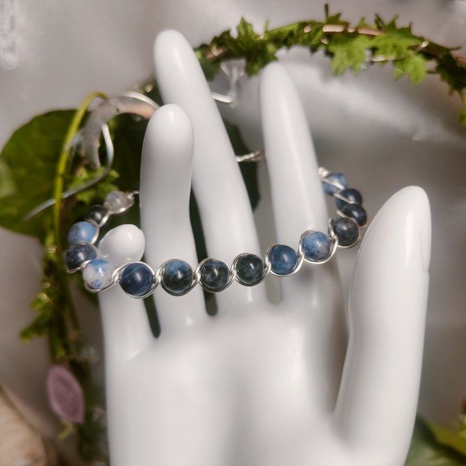 Bracelet Sodalite -6mm - pierre des peurs primaire