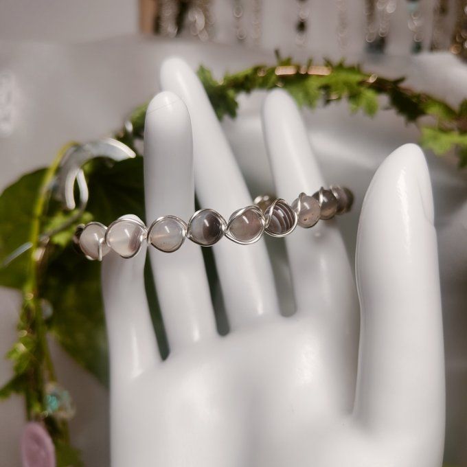 Bracelet agate boswana 6MM