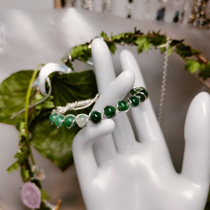 Bracelet Fuschite -6mm -pierre de l'éstime