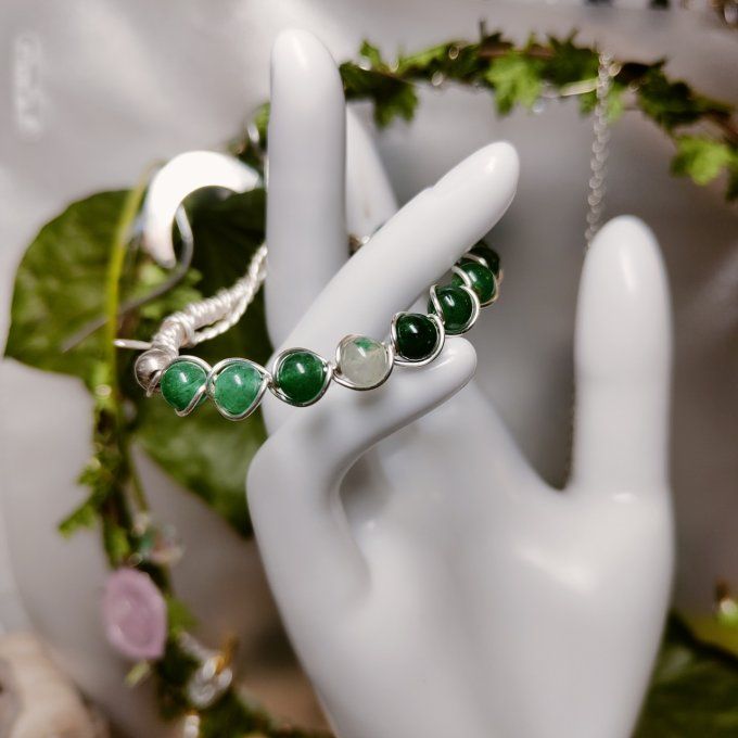 Bracelet Fuschite -6mm -pierre de l'éstime