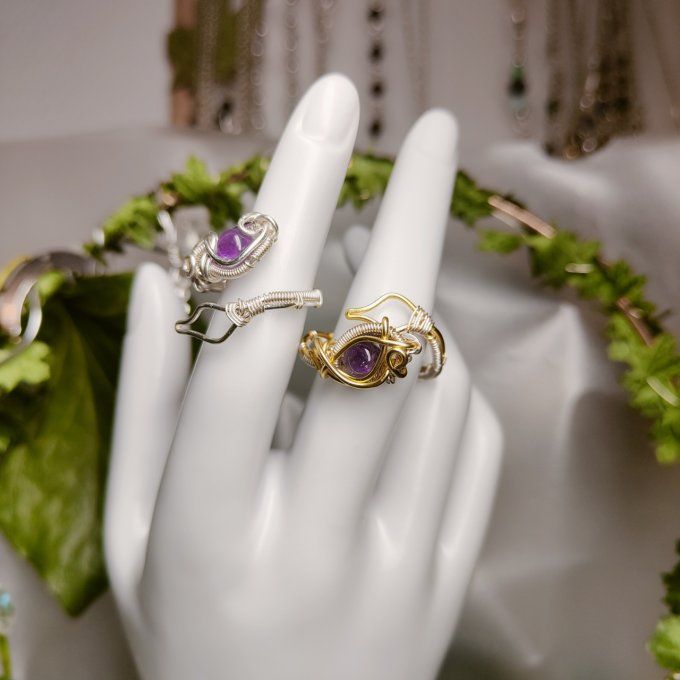 Bague améthyste 
