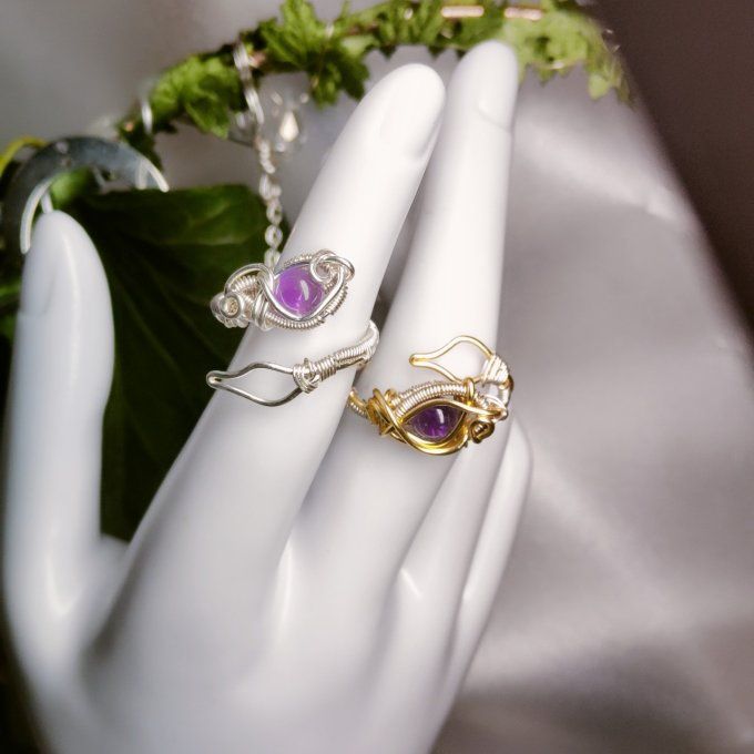 Bague améthyste 