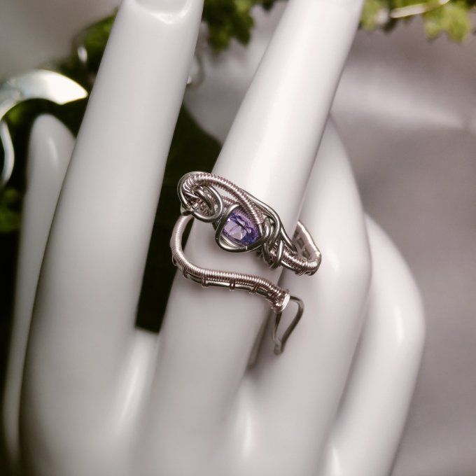 Bague Tanzanite- ajustable 