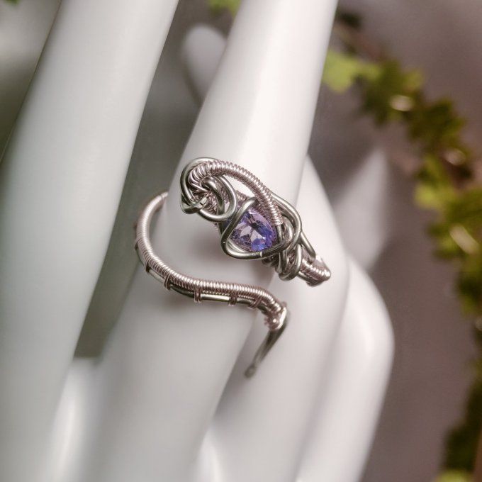 Bague Tanzanite- ajustable 
