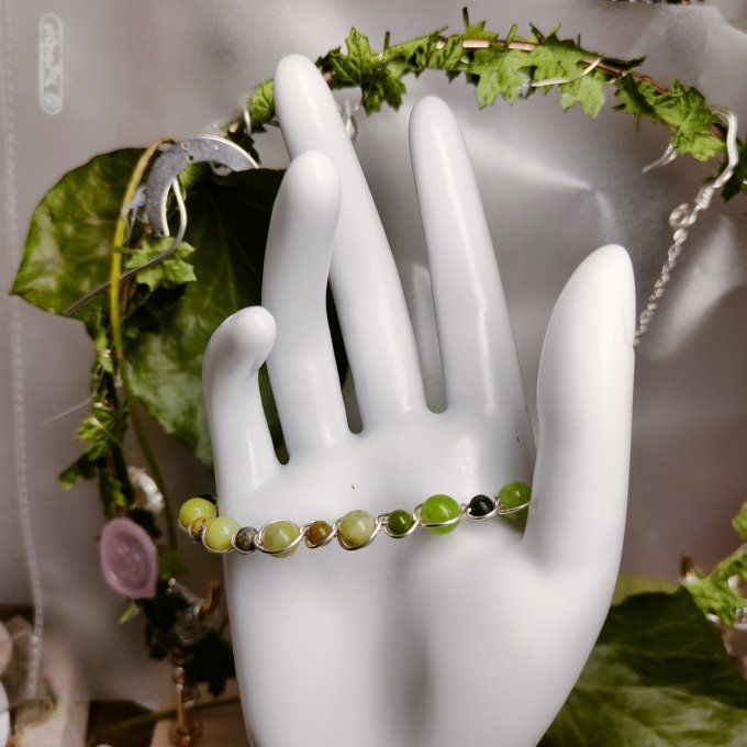 Bracelet péridot  - 4-6mm