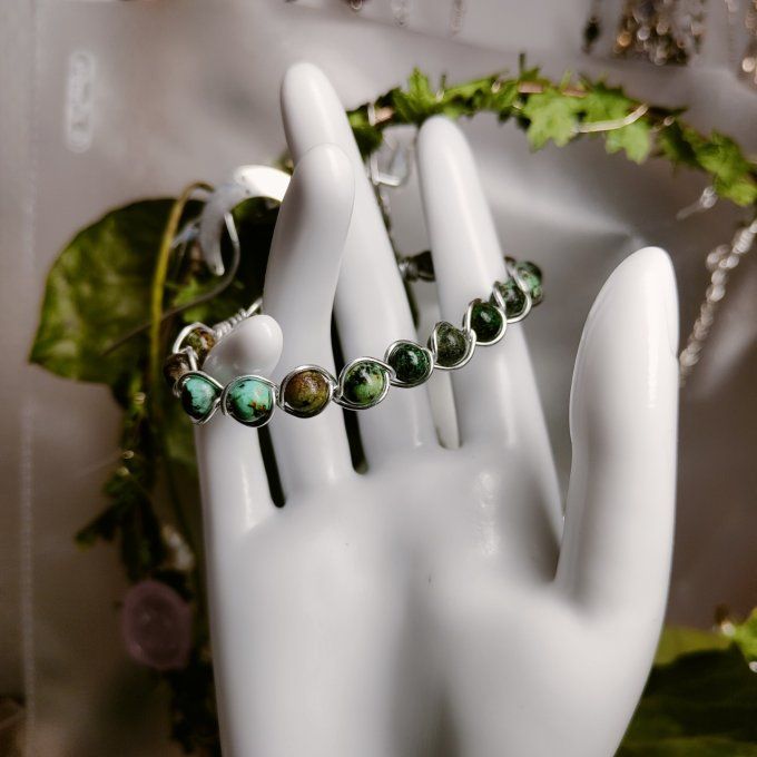 BRACELET TURQUOISE AFRICAINE - 6mm