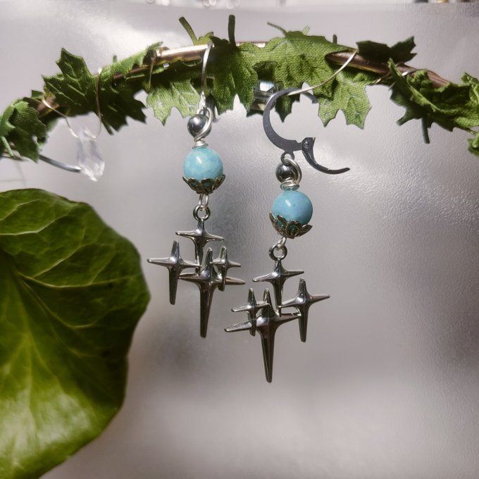 Boucle d'oreille Hemimorphite 