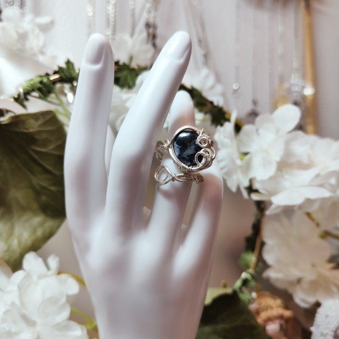 New-Bague Pietersite ajustable 