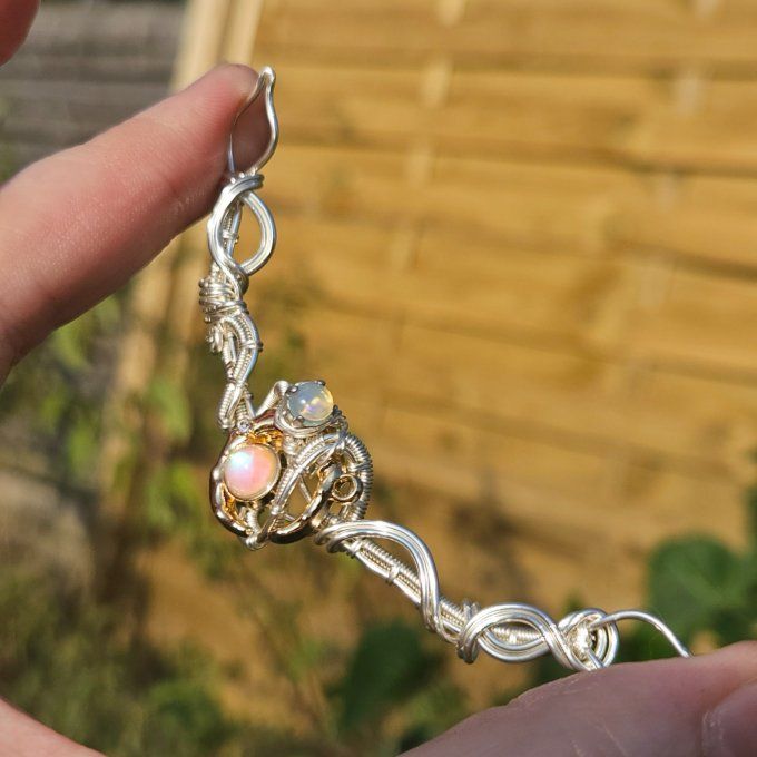 Bracelet Charms opale wello : collier /diadème - bracelet 