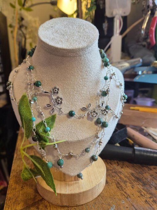 Collier riviera turquoise africaine 