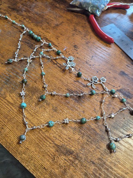 Collier riviera turquoise africaine 