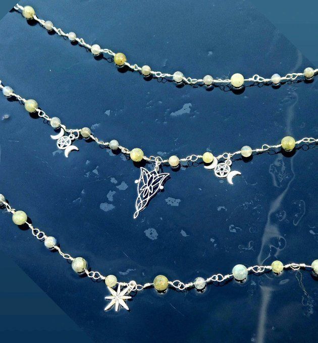 Rivières de perles : collier perles de Soleil  - Copie