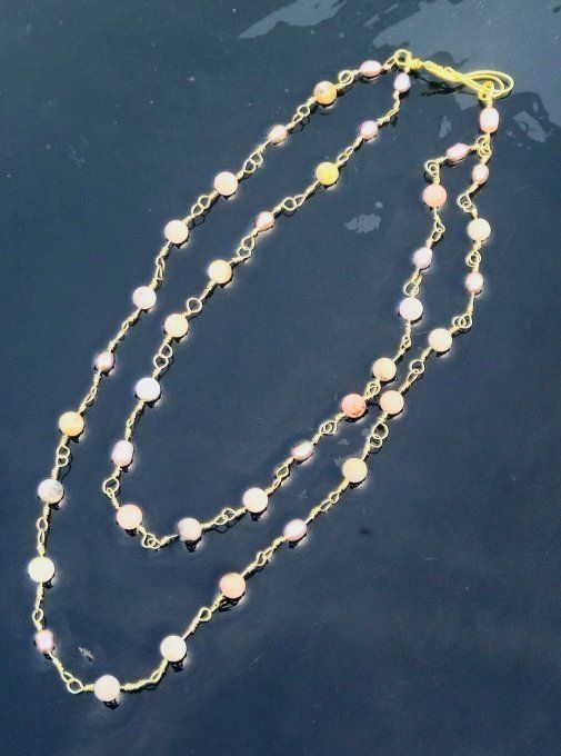 Rivières de perles : collier perles de Soleil  - Copie
