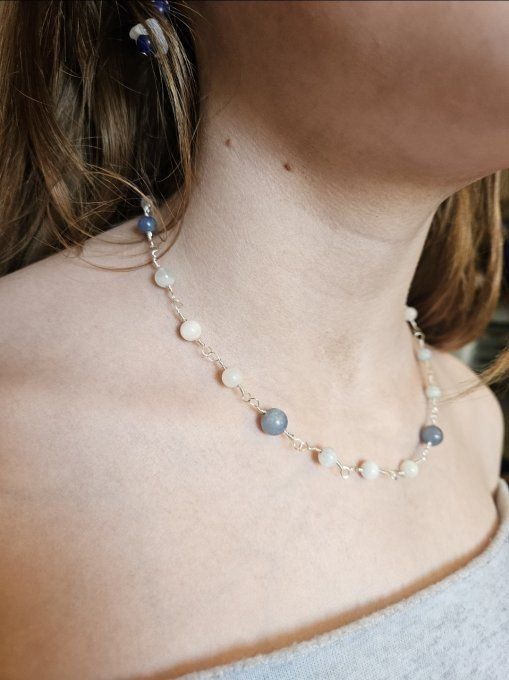 Rivières de perles : collier perles de Soleil  - Copie