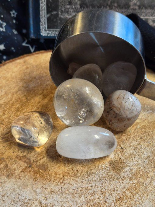 Pierres naturelles roulées Quartz – Chakra Couronne – 50 g  