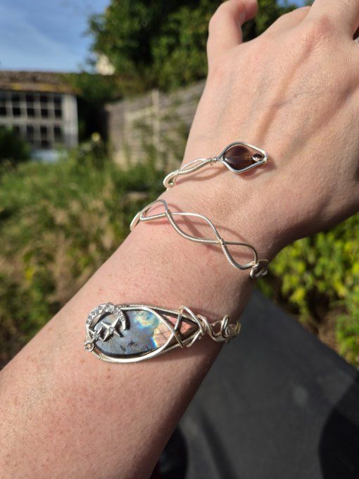 Bracelet de bras : Labradorite Spectrolite 