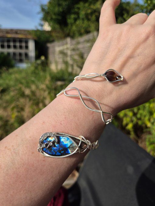 Bracelet de bras : Labradorite Spectrolite 