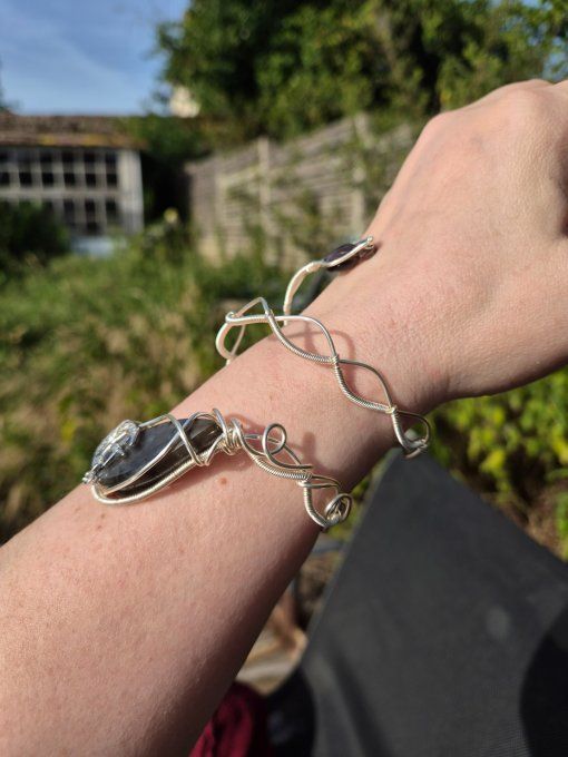 Bracelet de bras : Labradorite Spectrolite 